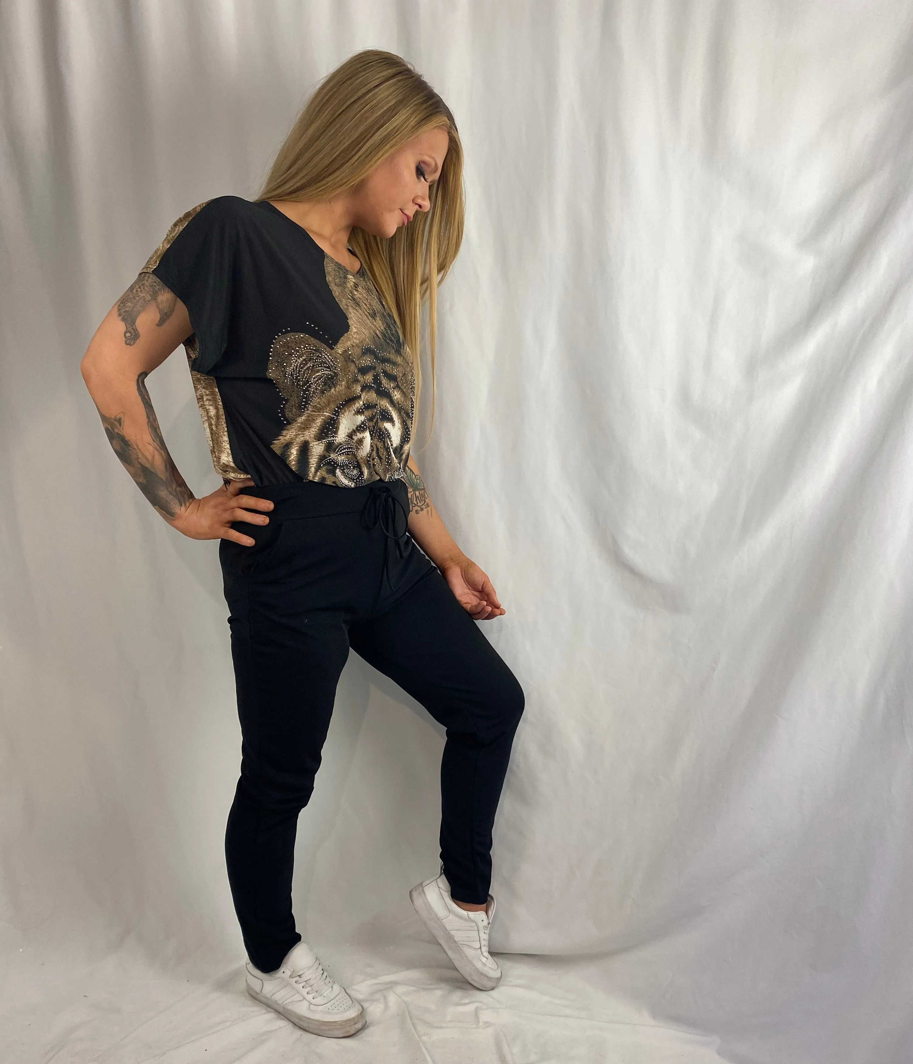 💙 BIANCA Black Full Length Stretch Skinny Pants