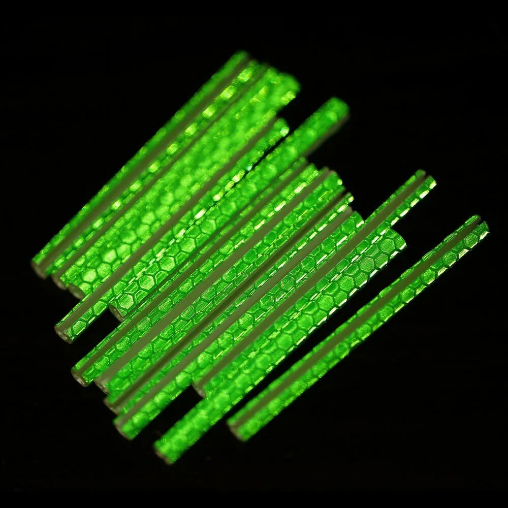 24PCS Bicycle Bike Wheel Spokes Reflective Sticks Tube Safe Cycling Spoke Reflector Safety Clip Wheel Reflective Tube Bicycle Decoration Light 75mm