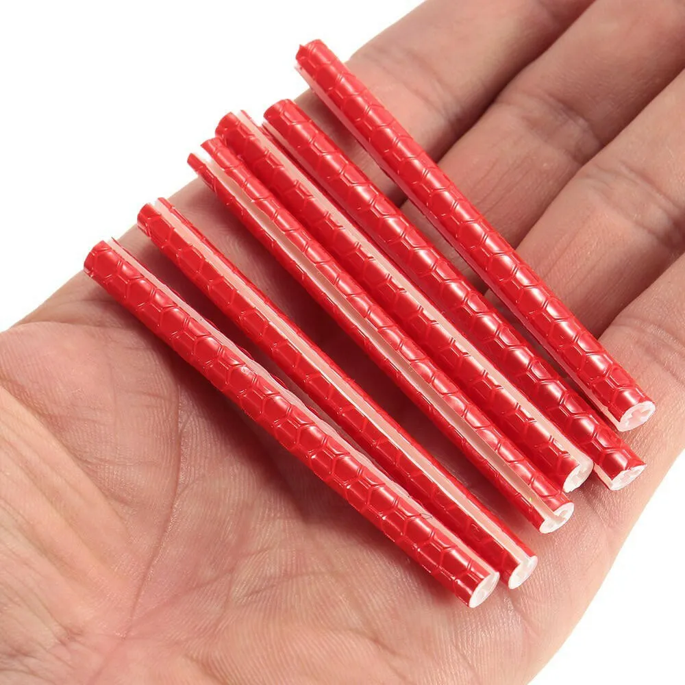 24PCS Bicycle Bike Wheel Spokes Reflective Sticks Tube Safe Cycling Spoke Reflector Safety Clip Wheel Reflective Tube Bicycle Decoration Light 75mm