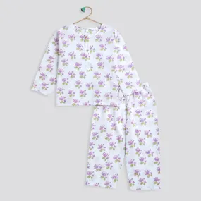 A Pond of Lotus' Kurta Pyjama Set