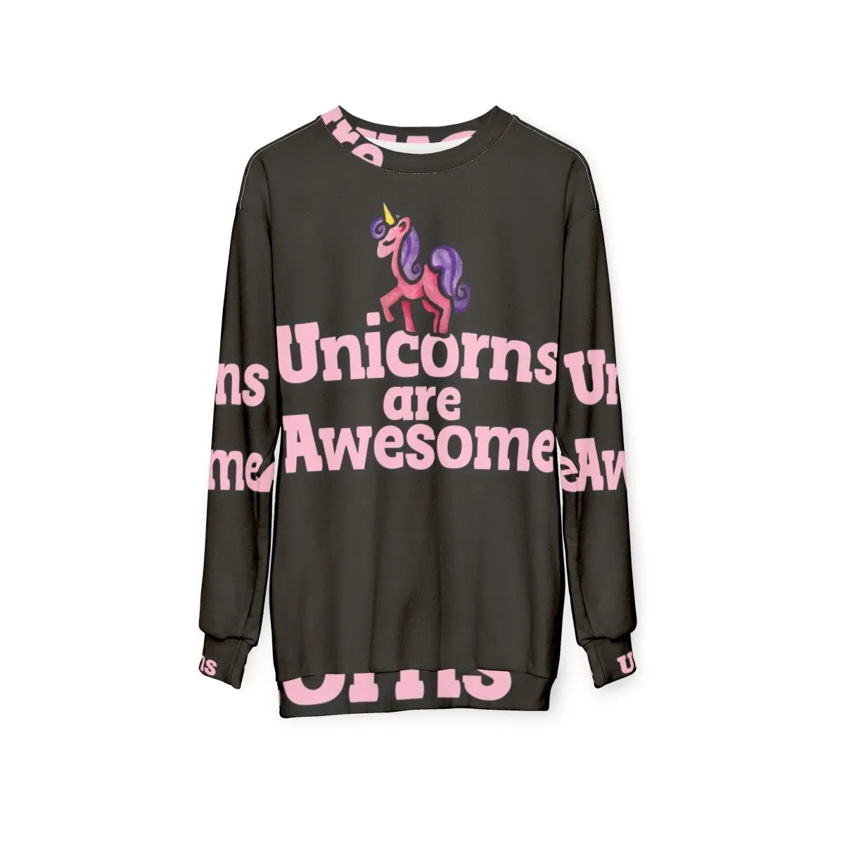 Adorable Unicorns Are Awesome Pink Sweatshirt