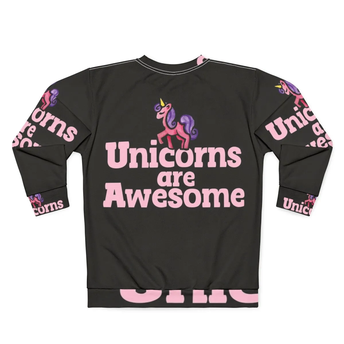 Adorable Unicorns Are Awesome Pink Sweatshirt