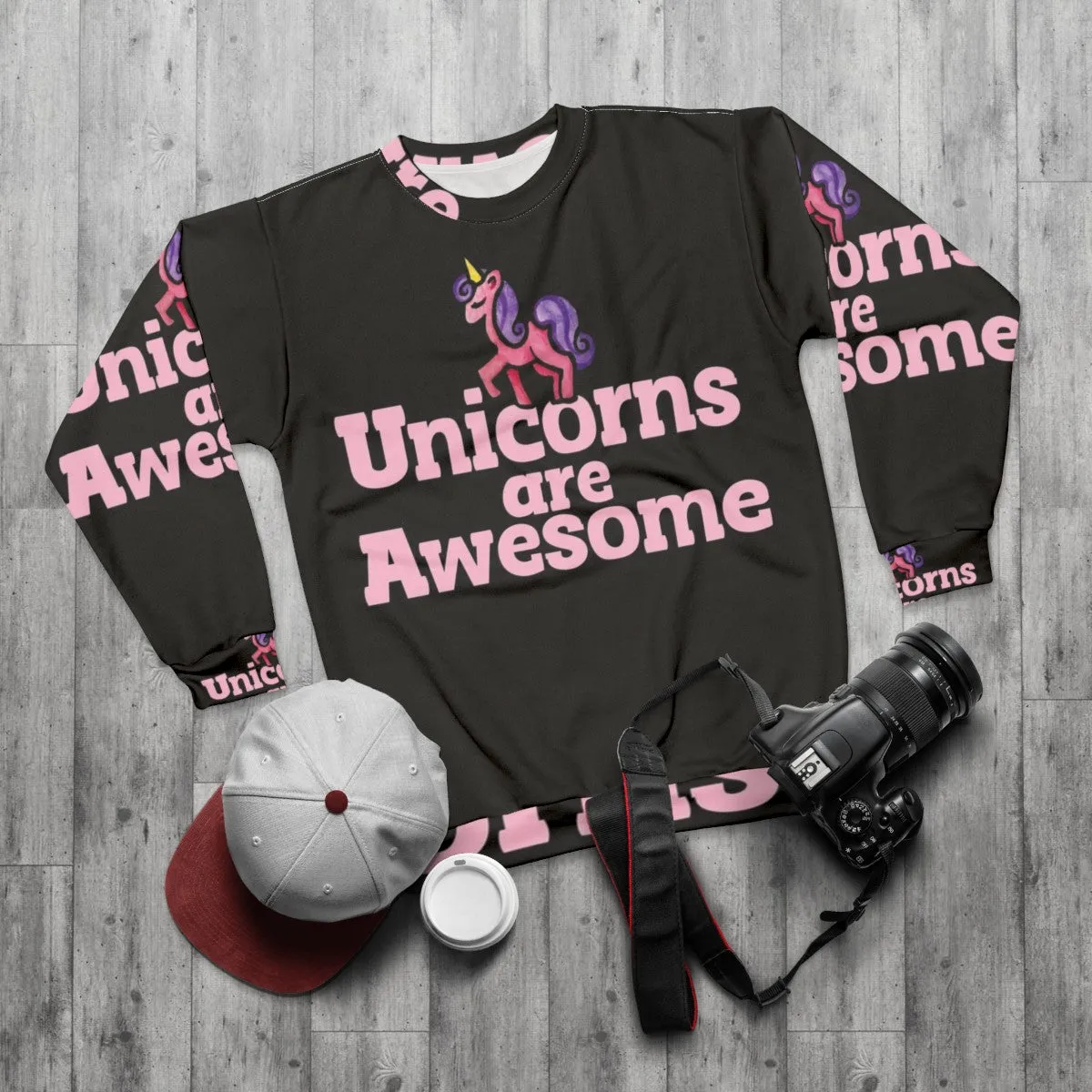 Adorable Unicorns Are Awesome Pink Sweatshirt