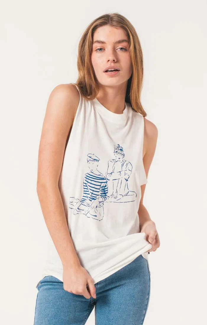 Afends Womens Beat Girls - Bandcut Tee
