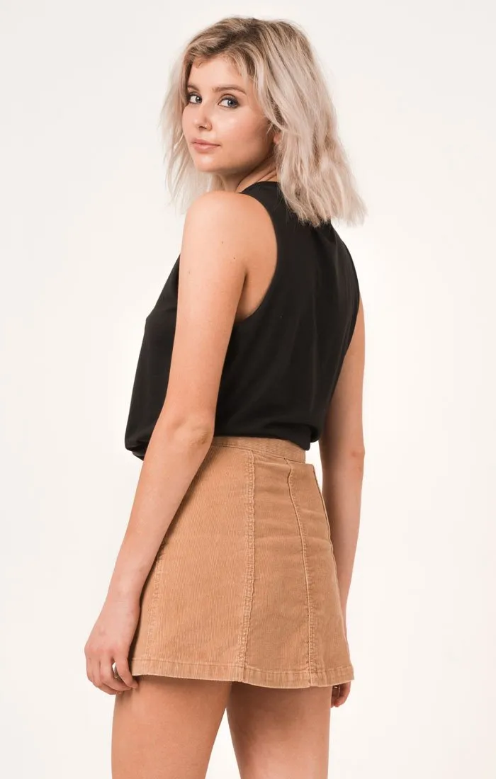 Afends Womens Lights - Logo Bandcut Tee