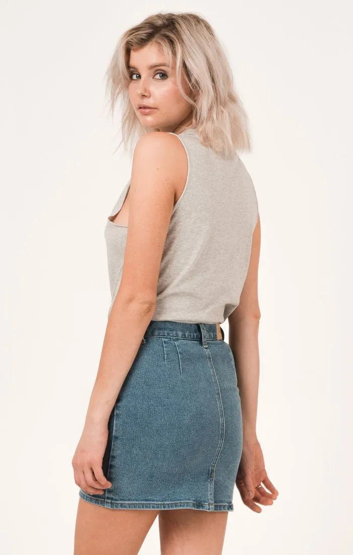 Afends Womens Lights - Logo Bandcut Tee