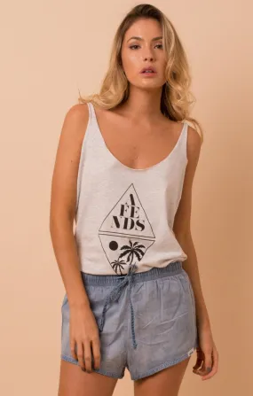 Afends Womens Try - Logo Tank