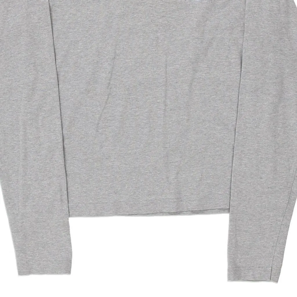 Age 13-14 Kappa Long Sleeve T-Shirt - Medium Grey Cotton