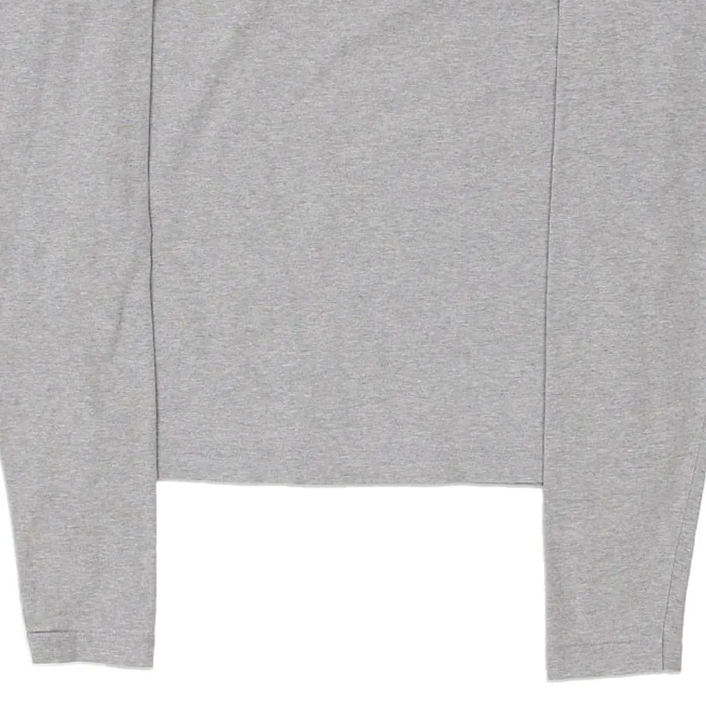 Age 13-14 Kappa Long Sleeve T-Shirt - Medium Grey Cotton