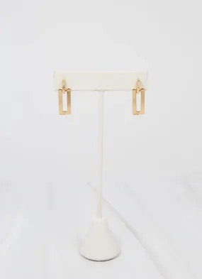 Alandee Rectangle Drop Earring GOLD
