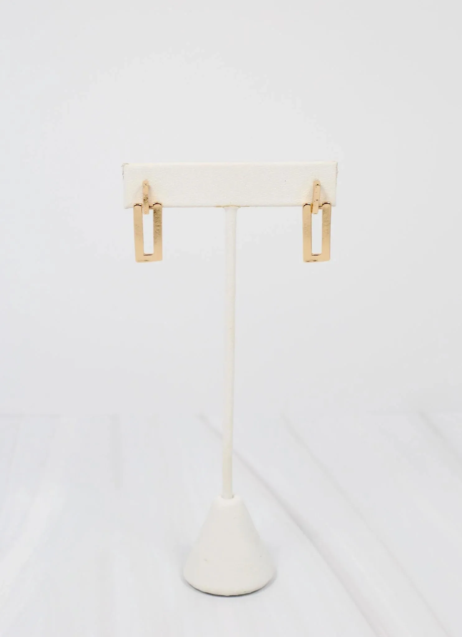 Alandee Rectangle Drop Earring GOLD