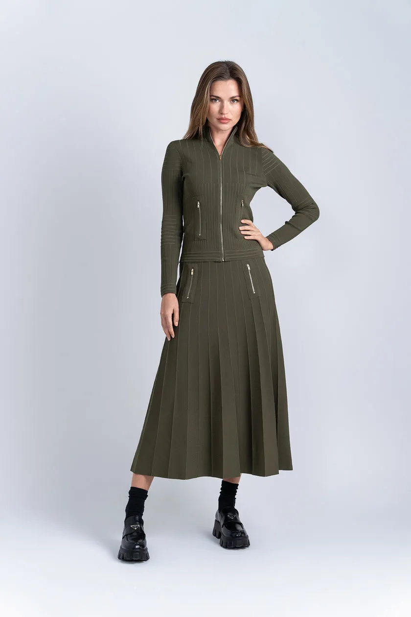 Aleeza Paris Timeless Zipper Cardigan