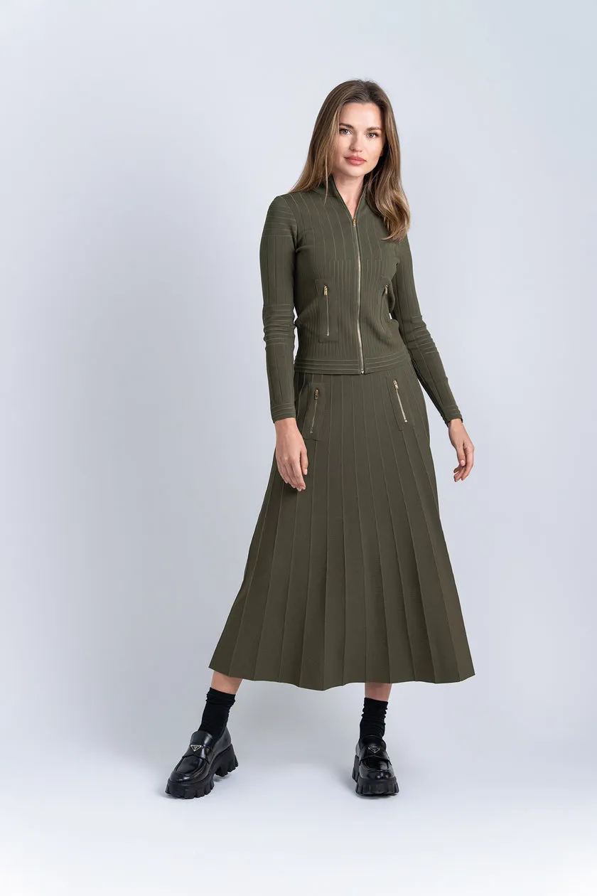 Aleeza Paris Timeless Zipper Cardigan