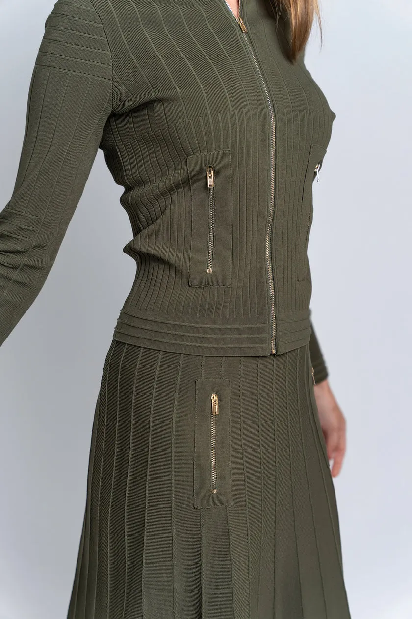 Aleeza Paris Timeless Zipper Cardigan