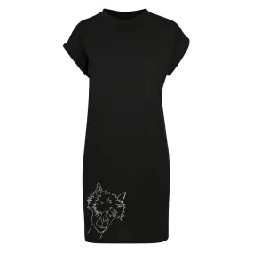 Alpaca head t-shirt dress