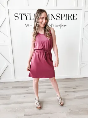 Andrea Fine Knit Terry Tank Dress