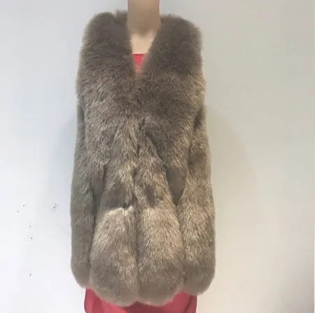 Annita Long Faux Fur Gilet