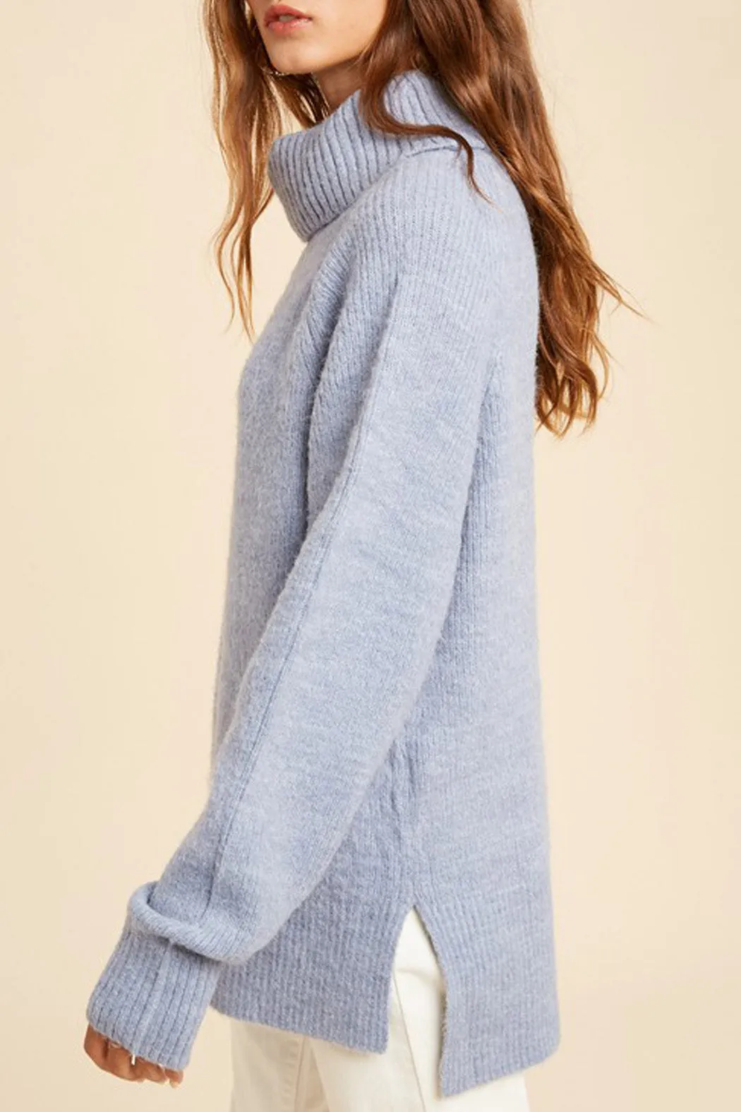 Babe In Blue Turtleneck