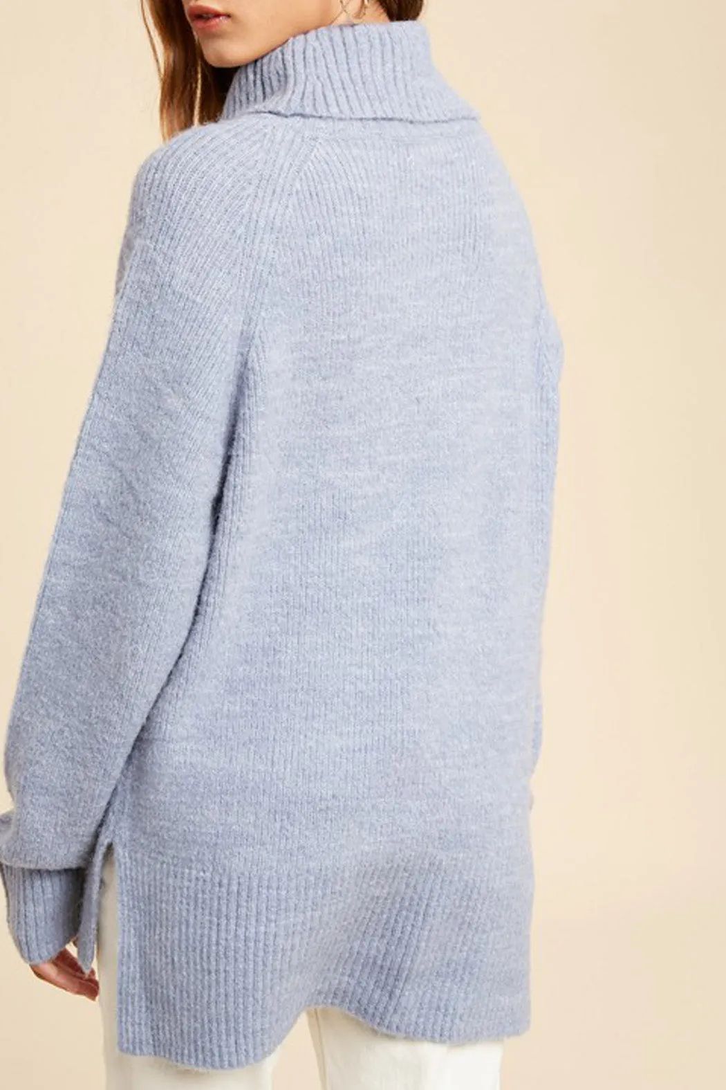 Babe In Blue Turtleneck