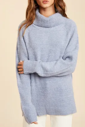 Babe In Blue Turtleneck