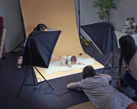 'Bare Nudes' Collection Half Width Photography Studio Paper Backdrop Set (1.36 x 10M) - Bundle