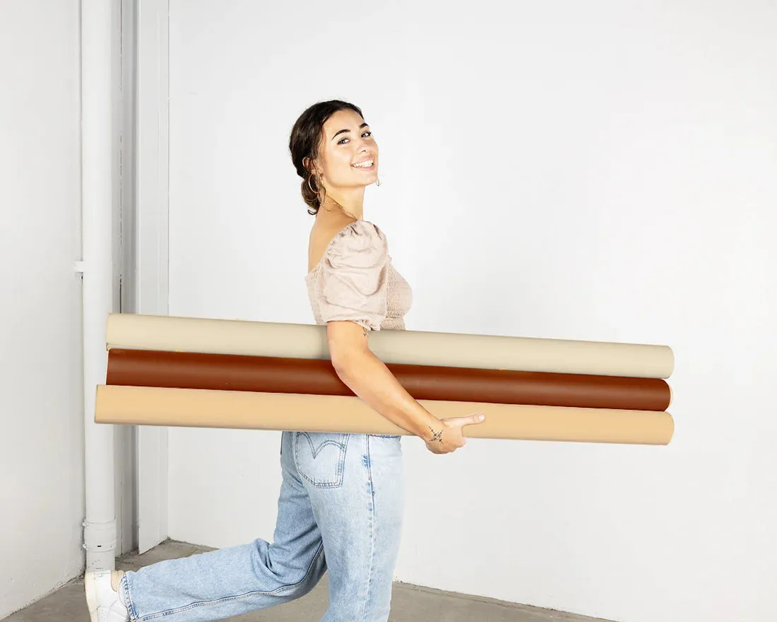 'Bare Nudes' Collection Half Width Photography Studio Paper Backdrop Set (1.36 x 10M) - Bundle