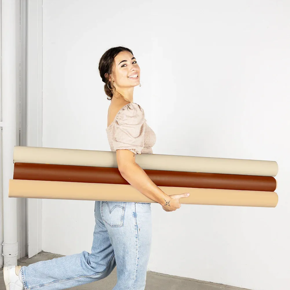 'Bare Nudes' Collection Half Width Photography Studio Paper Backdrop Set (1.36 x 10M) - Bundle