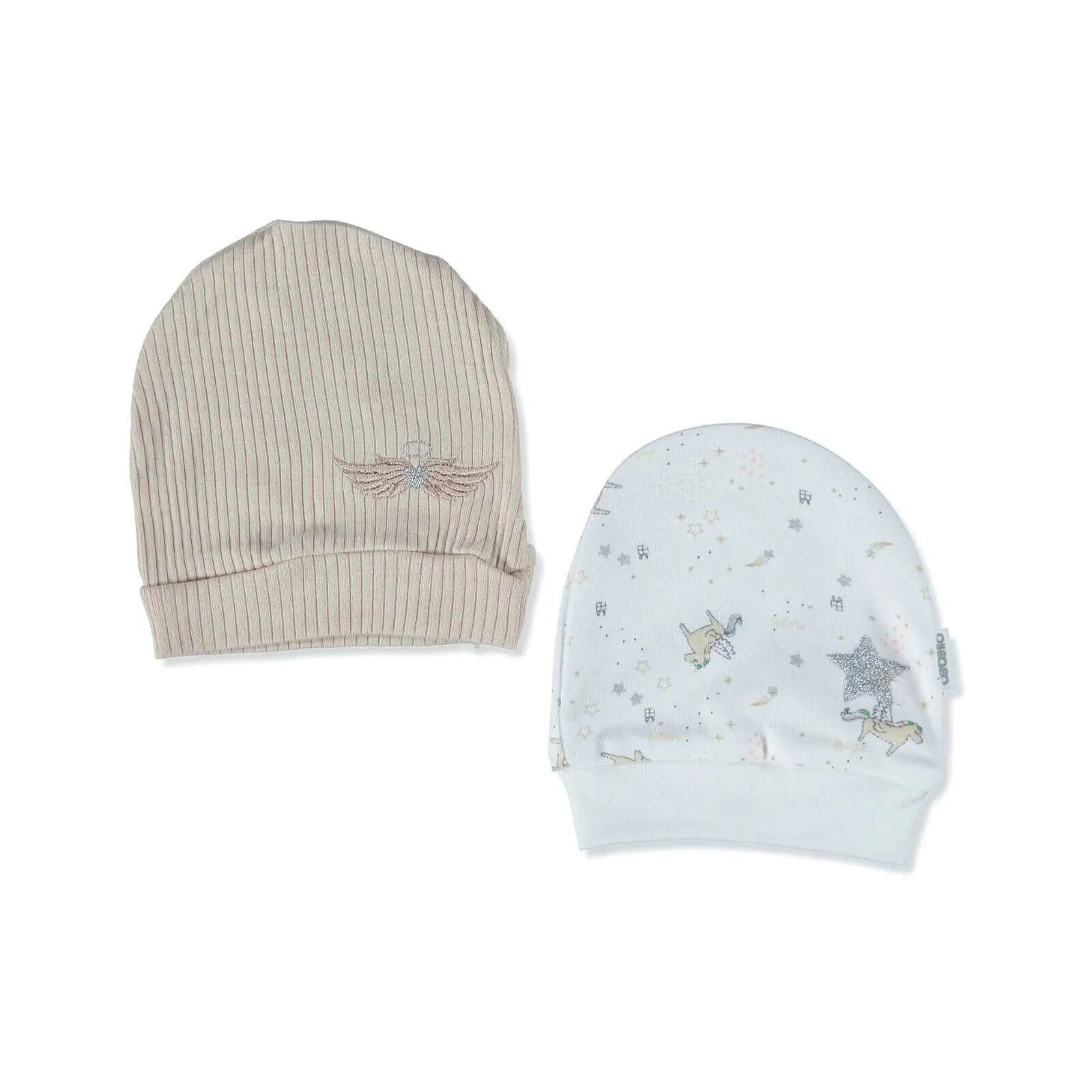Bebetto Newborn Hat 2 pcs - Beige