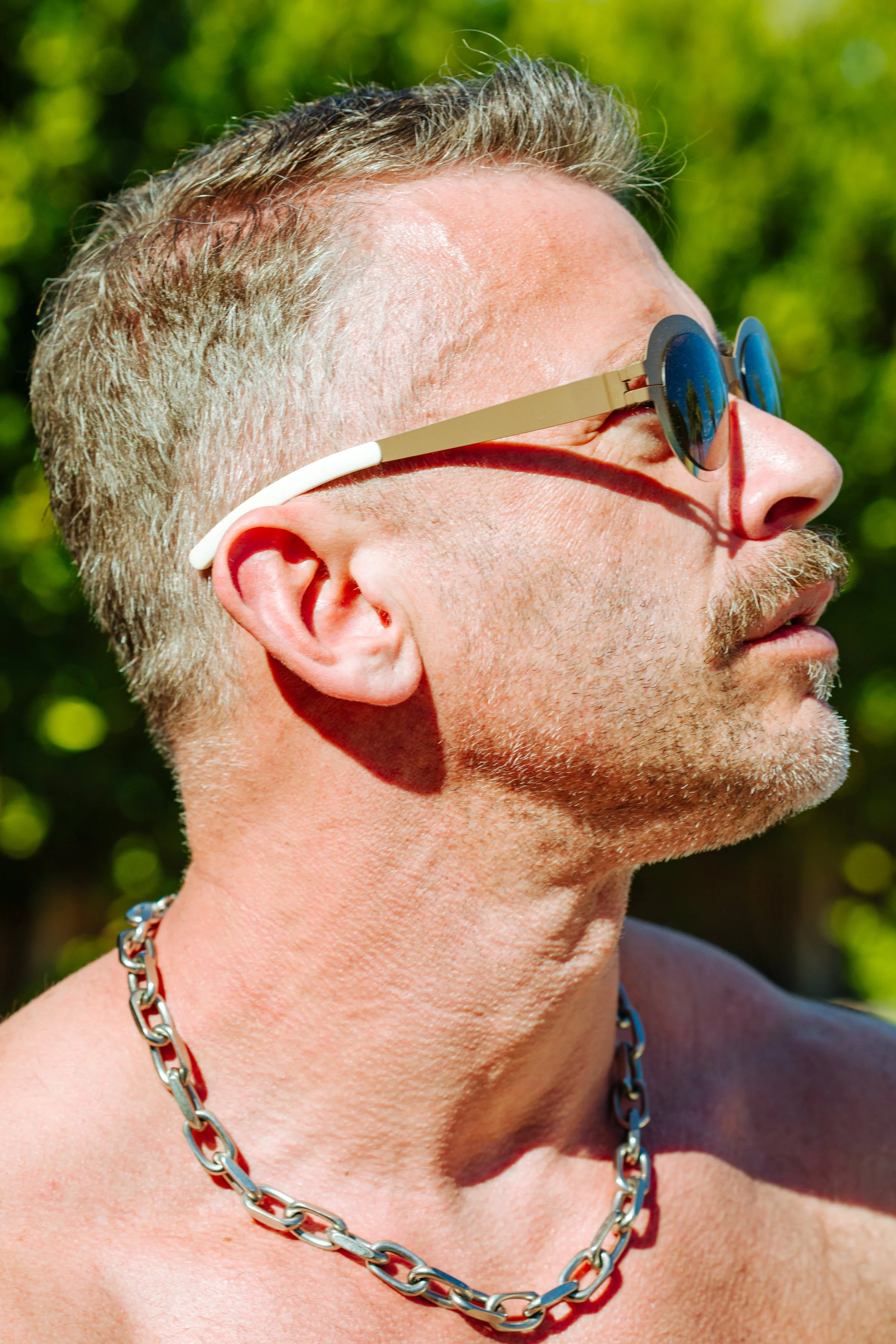 Bernhard Willhelm x Mykita - FOCUS Sunglasses raw Umber / Shiny Silver