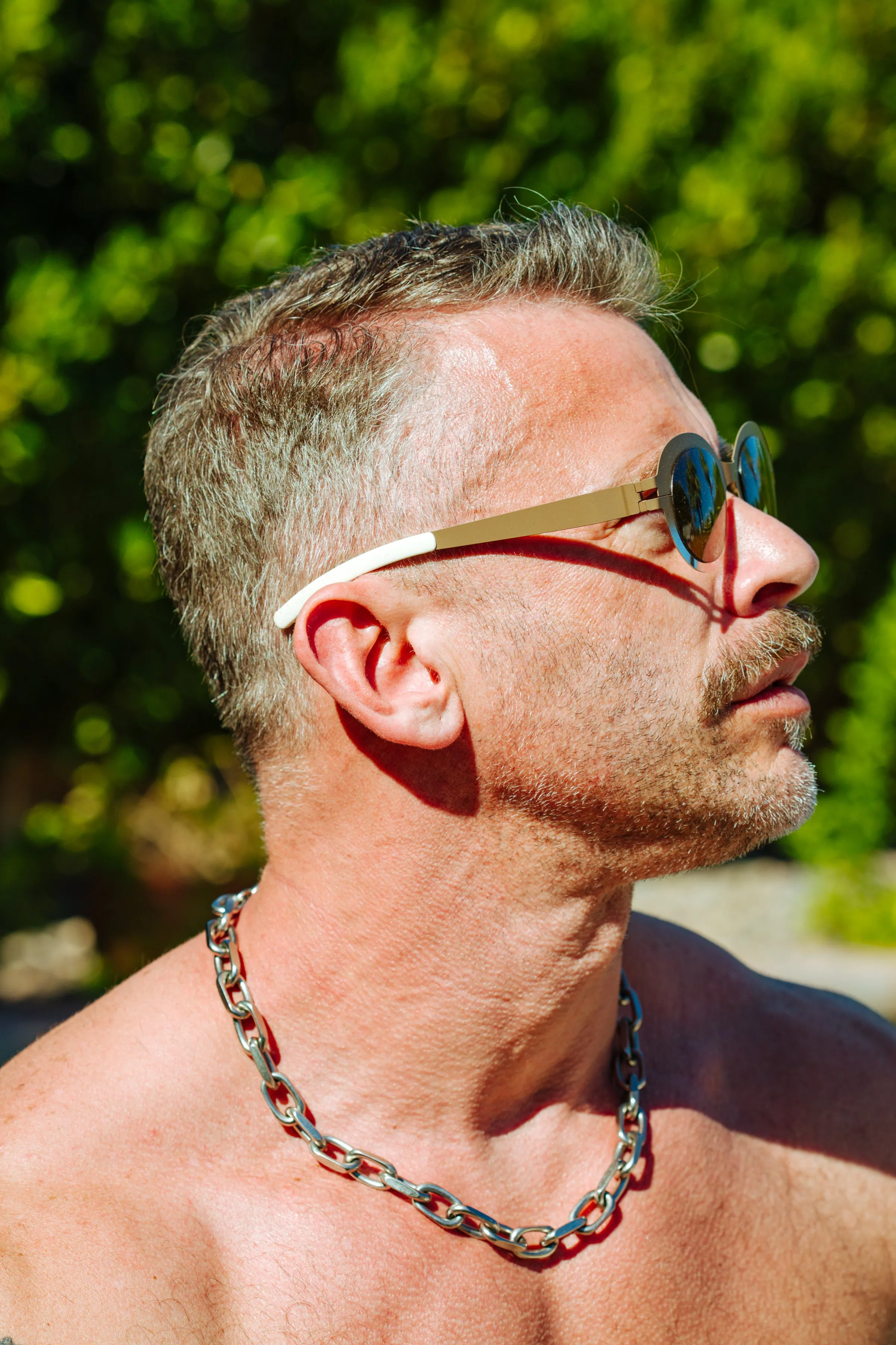 Bernhard Willhelm x Mykita - FOCUS Sunglasses raw Umber / Shiny Silver