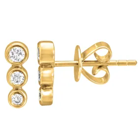 Bezel Stack Earrings