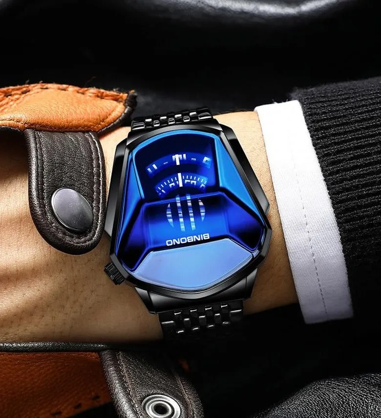 BIN™ Men's Locomotive Big Dial Watch