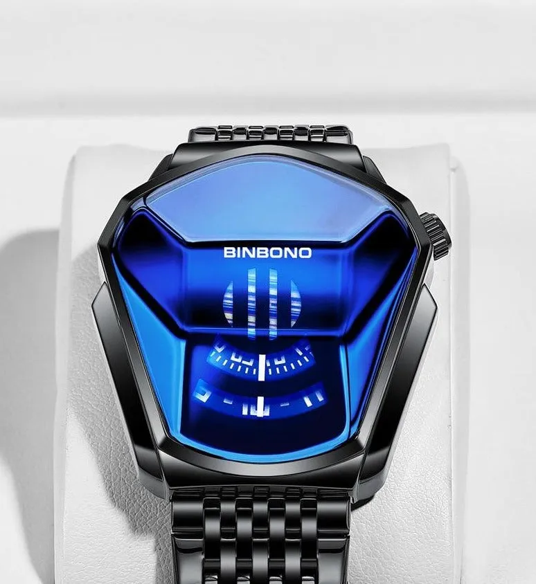 BIN™ Men's Locomotive Big Dial Watch