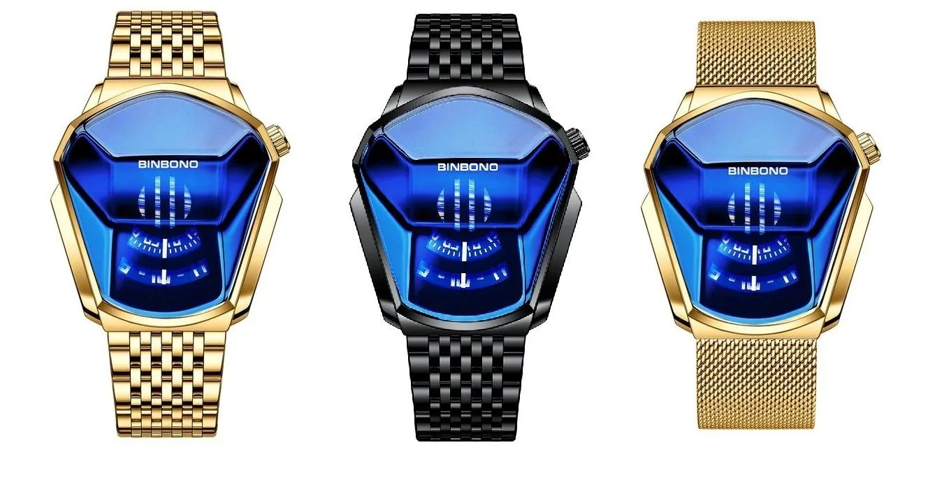 BIN™ Men's Locomotive Big Dial Watch