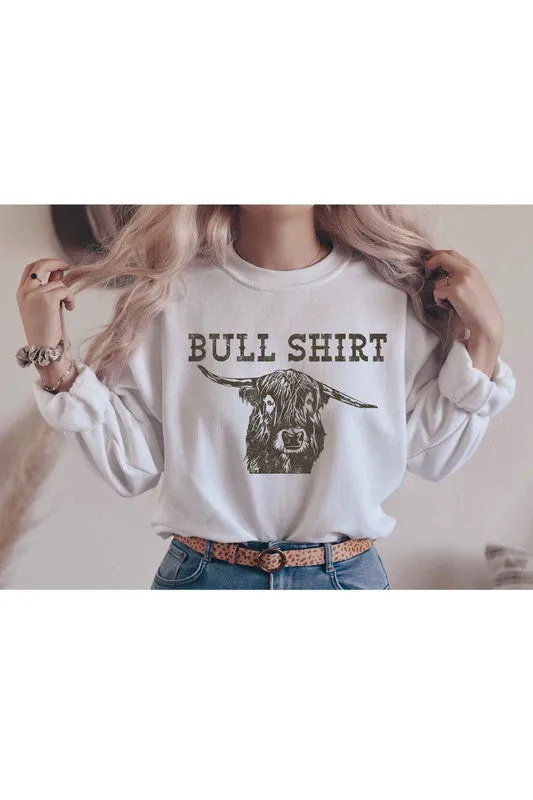 BULL SHIRT GRAPHIC SWEATSHIRT