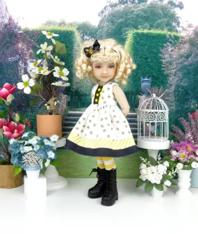 Buzzing Bee - dress with boots for Ruby Red Fashion Friends doll