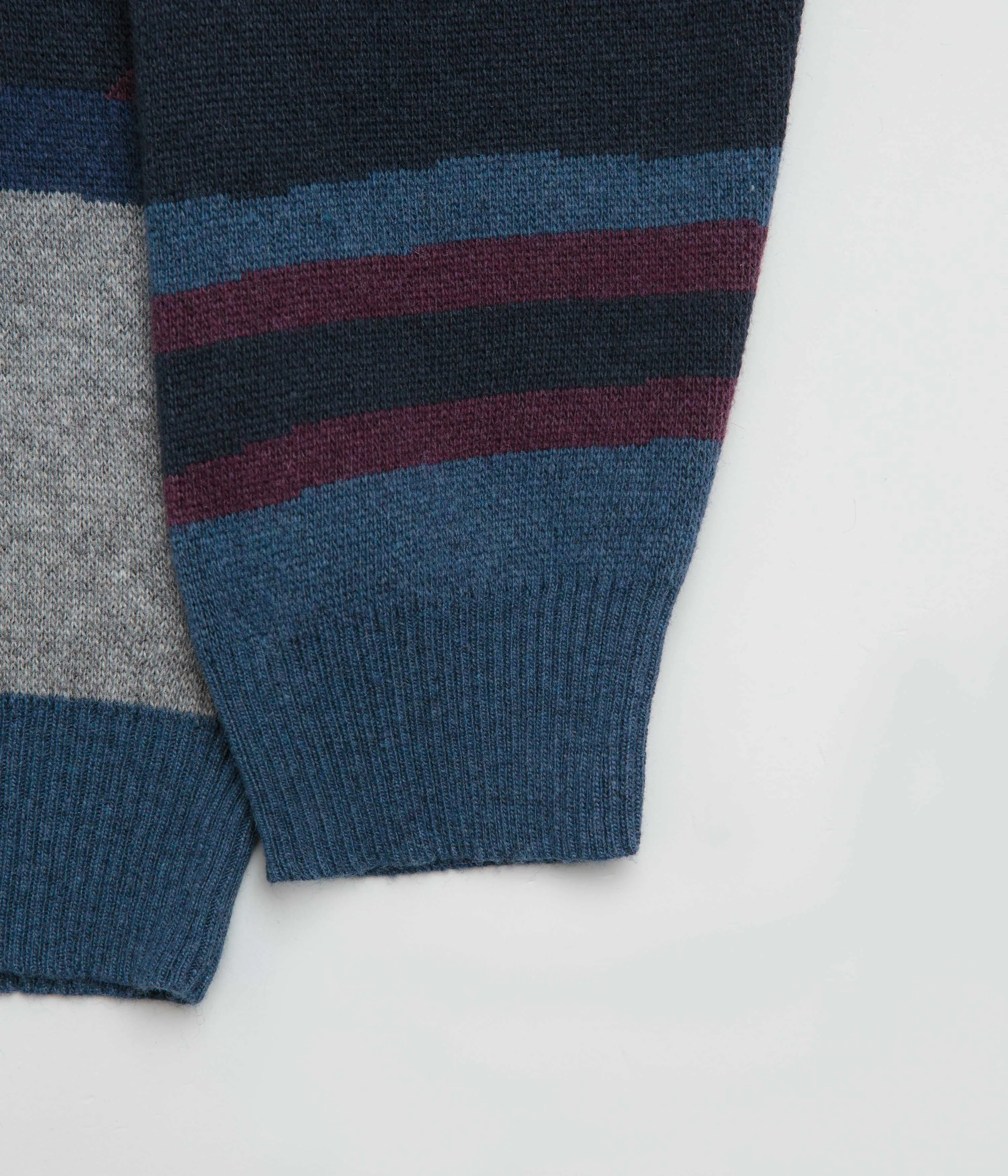 by Parra Patched Your Work Knitted Sweatshirt - Blue