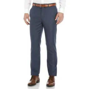 Calvin Klein Mens Slim fit Dress Pants 34 / 34 Blue Solid Stretch