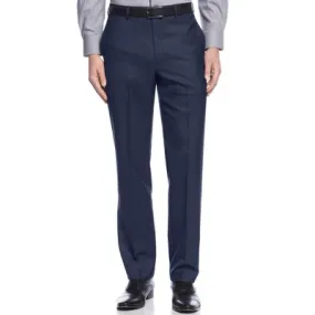 Calvin Klein Mens Slim fit Dress Pants 36 / 29 Blue Solid Stretch