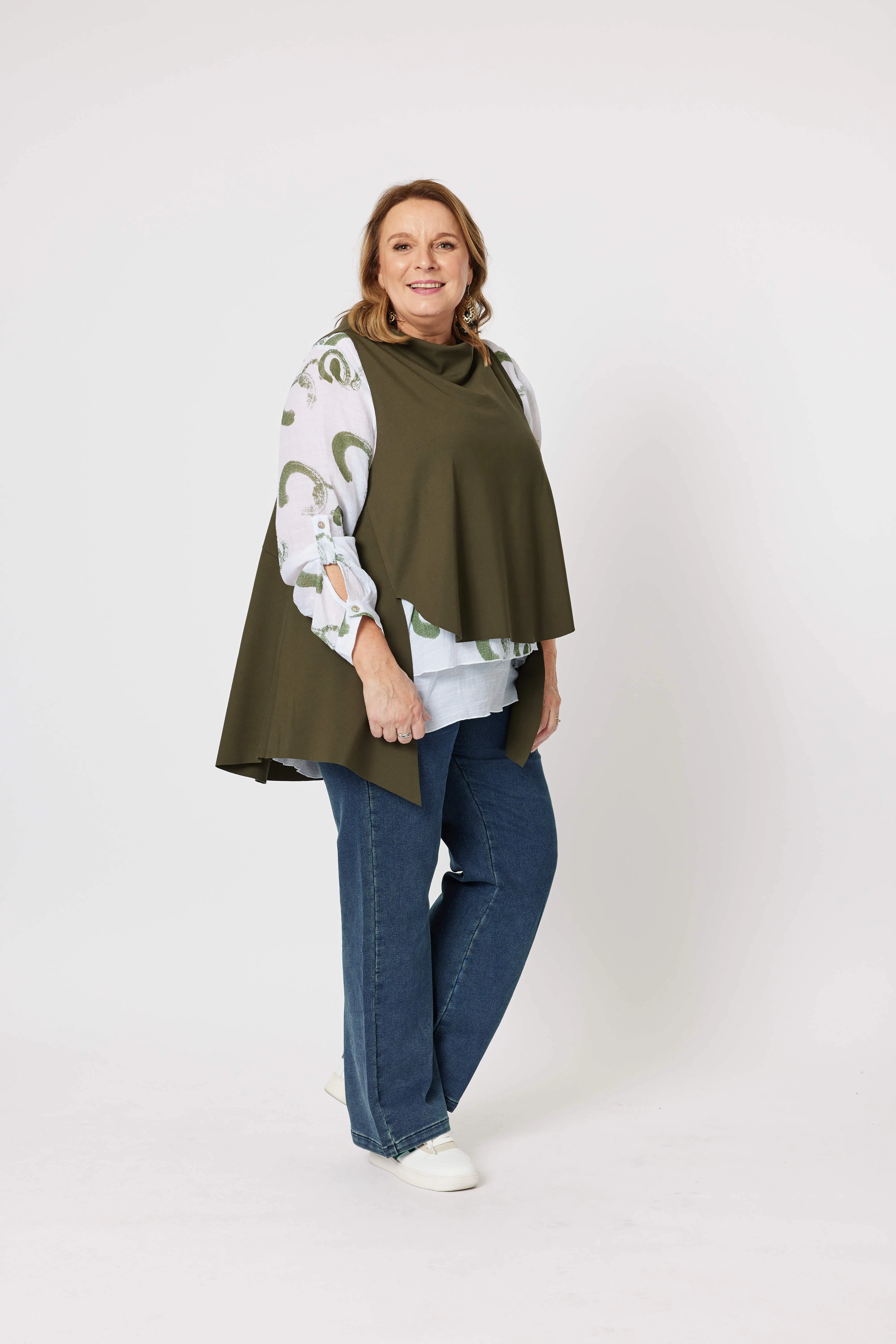 Cameron Layer Top - Moss