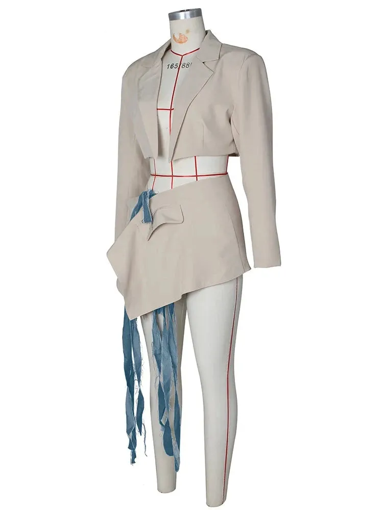 Can't Back Out Now Blazer Two Piece Set