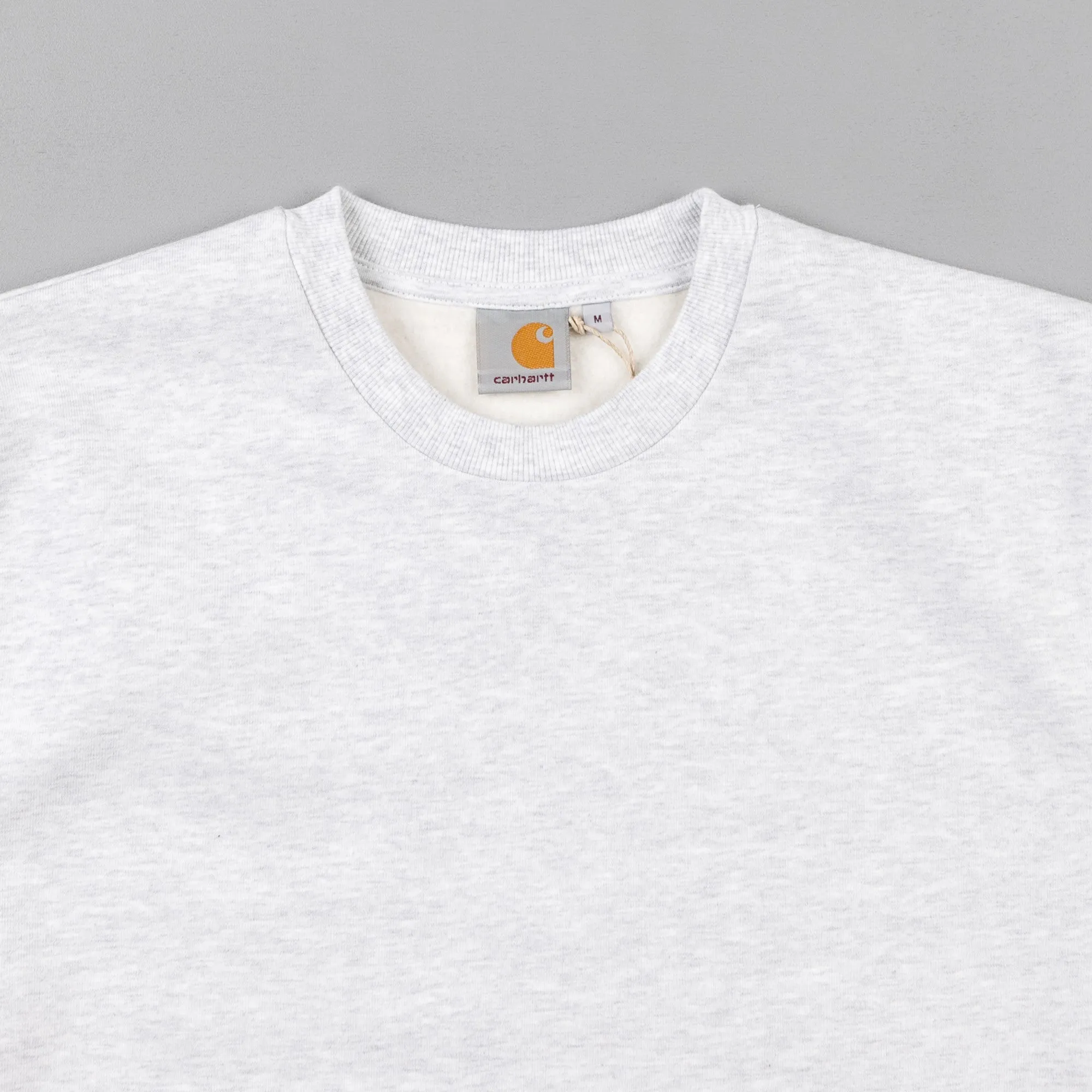 Carhartt State Flag Crewneck Sweatshirt - Ash Heather / White