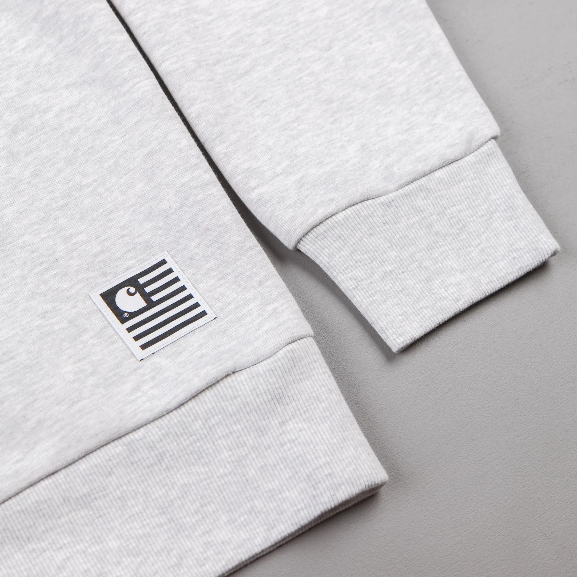 Carhartt State Flag Crewneck Sweatshirt - Ash Heather / White