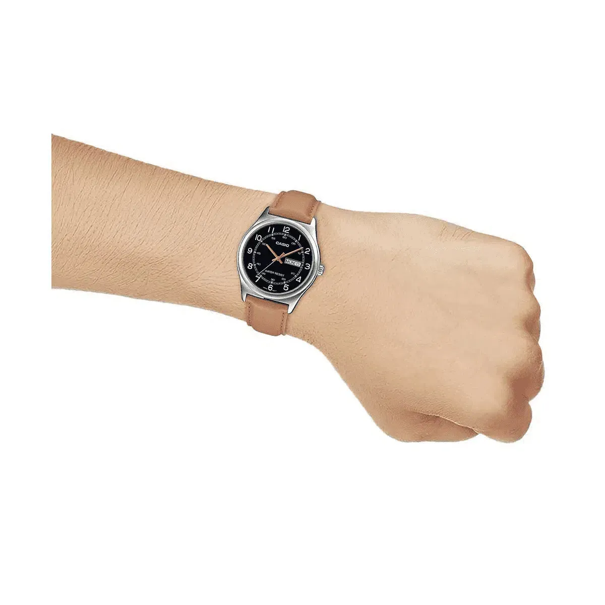Casio MTP-V006L-1B3 Brown Leather Watch for Men