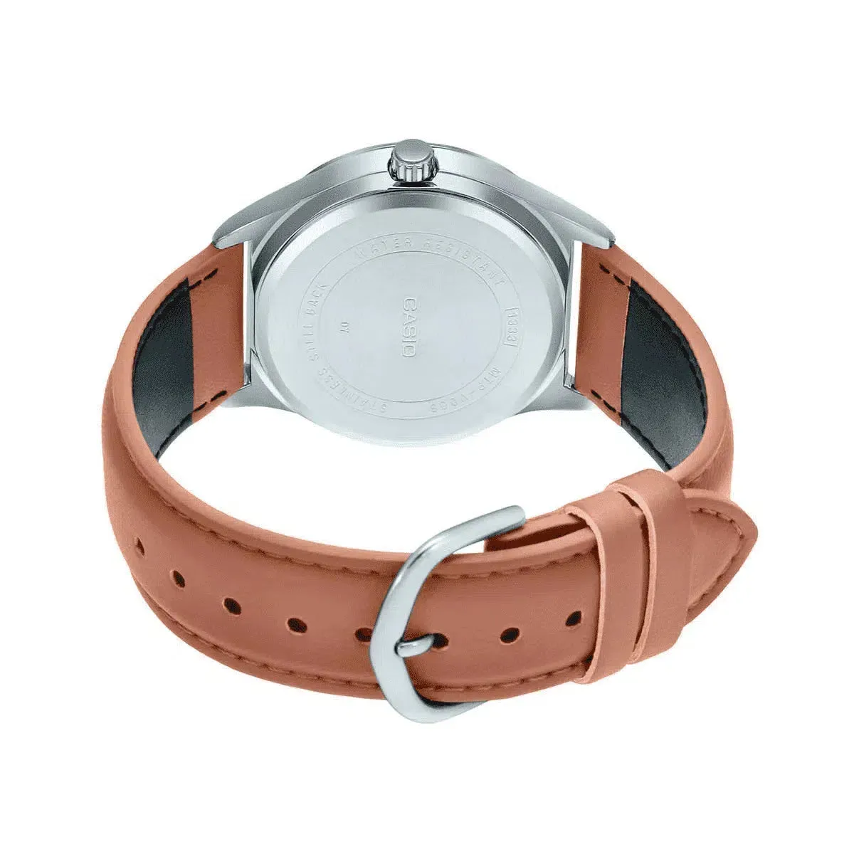 Casio MTP-V006L-1B3 Brown Leather Watch for Men