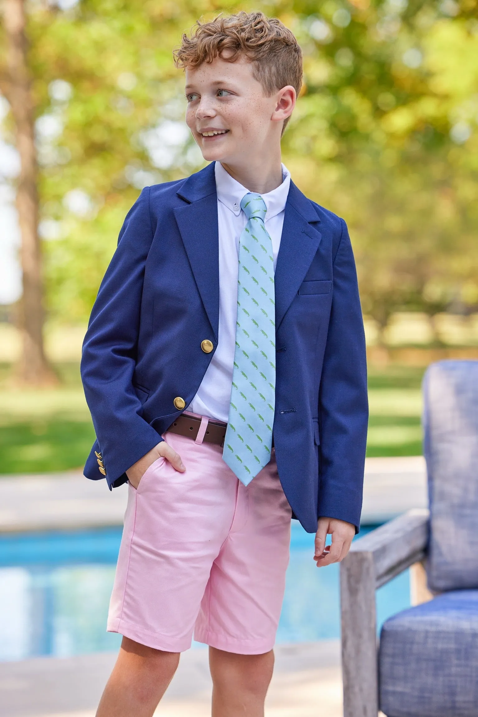 Classic Wool Blazer - Navy