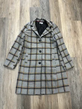 Coat Trench Coat By Jolt In Grey, Size: L