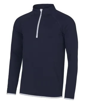 Cool  zip sweatshirt | French Navy/Arctic White