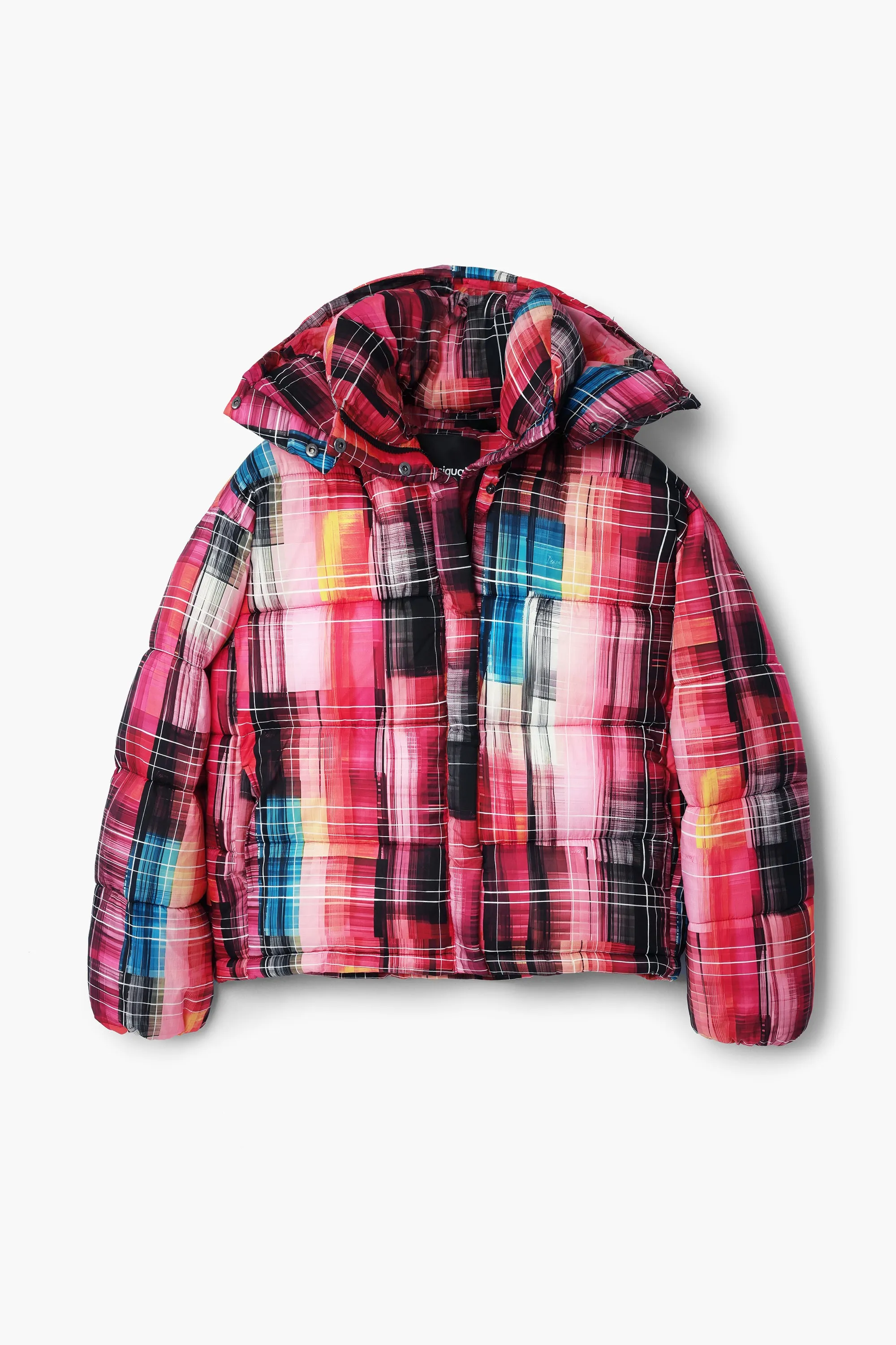 Desigual zipped Padded turtleneck coat