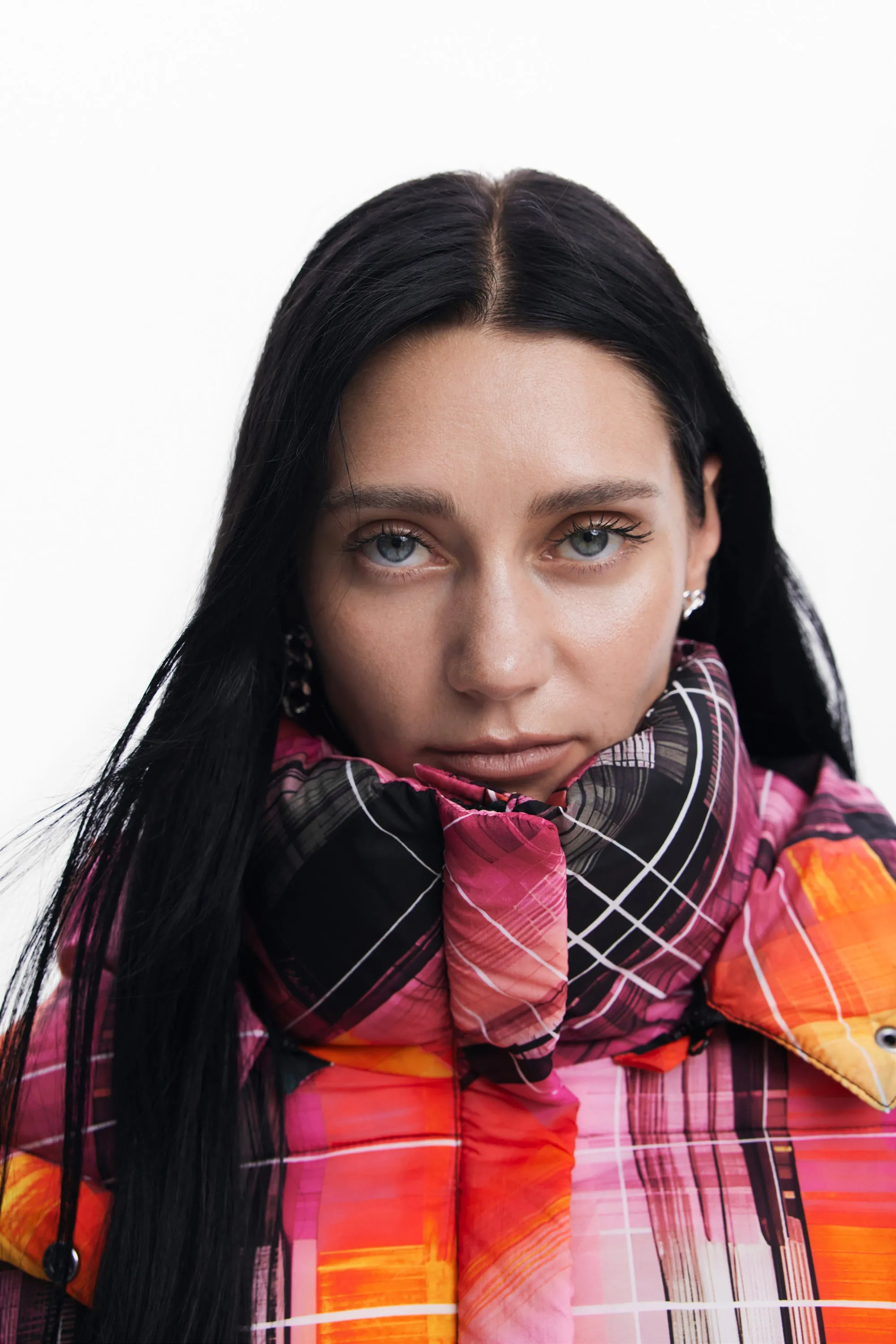 Desigual zipped Padded turtleneck coat